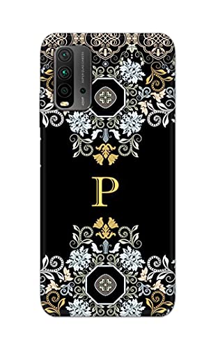 Image of Printed Hard Back Cover Case for Mi Redmi 9 Power Back Cover (Alphabet P) -1803