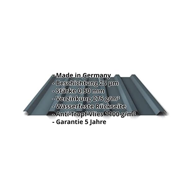 Trapezblech | Profilblech | Dachblech | Profil PS35/1035TRA | Material Stahl | Stärke 0,50 mm | Beschichtung 25 µm… – Bild 3