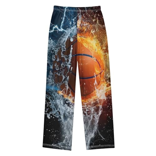 Pajama Pants Lightning Fire Basketball Long Sleep Pants Lounge Bottoms2