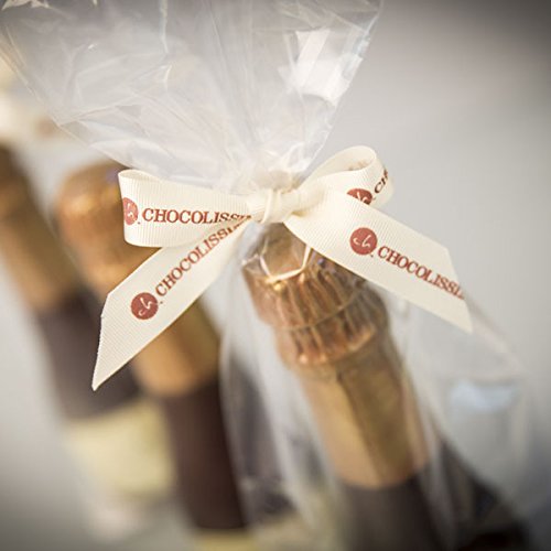 ChocoSekt Chocolade champagnefles van chocolade, leuk cadeau om te gratueren, leuk cadeau-idee voor mannen, vrouwen, kinderen, chocolade voor feestjes, verjaardagen, kinderen en volwassenen - Image 5