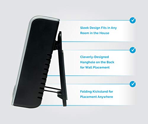 Acurite 00613 Digital Hygrometer & Indoor Thermometer Pre-Calibrated Humidity Gauge, 3" H X 2.5" W X 1.3" D, Black #TOP3