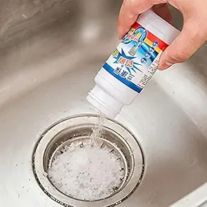 ARV Sink Cleaner Powder Drain Cleaner Blockage Remover, Removes Clogs Cleanser for Blockages in Washbasin Sinks and Pipes No Manual Hassle Drainage block and Clog remover 100 G (Pack Of 3)