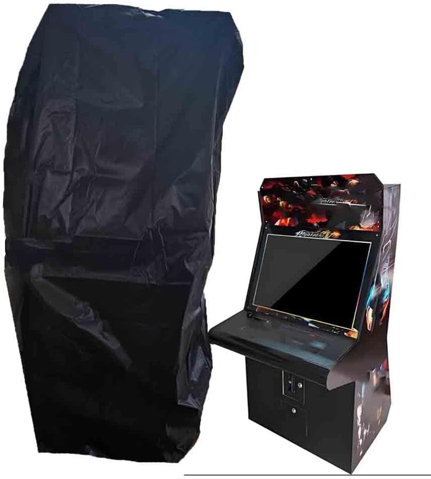 Game Machine Cover Waterproof Black Arcade Machine Covers Full Dust Cover Video Games for Electronic Game Machines (black, 22x31x66in)