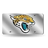 Rico Industries NFL Jacksonville Jaguars Laser Inlaid Metal License Plate Tag, 6 x 12-inches