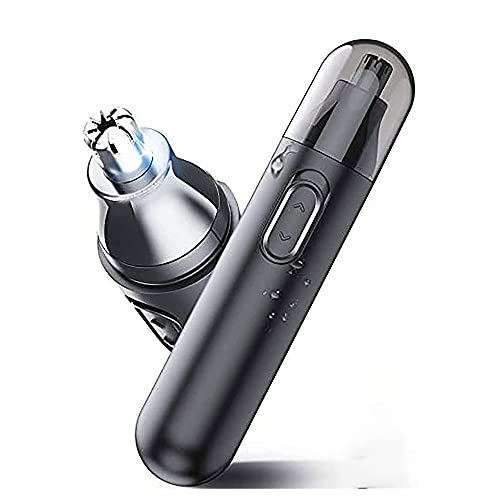 SFQEVHRZ Recortador de Vello Nasal， Recortador Profesional de Cejas y Vello Facial indoloro for Hombres y Mujeres, Funciona con Pilas, Cuchillas de Doble Filo for una fácil Limpieza