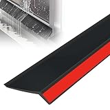 Selbstklebender Regenschutzleiste, Tür-Regenschutz Aus Gummi, Fenster-Abwehrleiste gegen Regenwasserrückstau, Wasserdichte Abdichtung für Schiebefenster, Fensterbänke und Autotüren (5M)