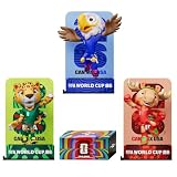 DICEKOO FIFA 2026 World Cup Mascot Set 3 Inch (Maple, Zayu, Clutch) | Officially Licensed | Cheerful Style | Collectible Figures, Gift Idea for Fans & Collectors, Sports Merchandise for Enthusiasts