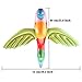 meekoo 4 Pieces Inflatable Flying Parrot Inflatable Parrot Decorations for Summer Tropical Hawaiian Party Gift Beach Luau Decoration Pool Prop,29.5 x 23.6 Inches