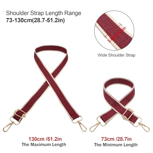 Image of Long Keeper Purse Strap Wide 3.8cm Shoulder Strap Crossbody Bag Strap Replacement Adjustable Guitar Straps for Women Handbags