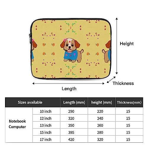 Adorable Cartoon Dog Laptop Sleeve Case 15 Inch Suitable For Notebook Computer Tablet Traveling Carrying Simple Case4