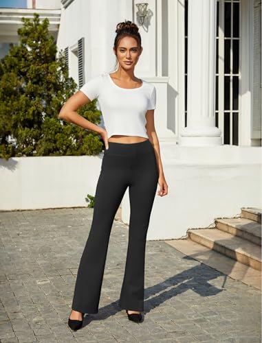 Women's Work Pants Business Casual Dress Pants High Waisted Stretchy Pull on Office Slacks with Pockets3