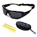 Ski Snowboarding Goggles Motorcycle Riding Googles Sports Sunglasses Wind & Dust protection (Black)