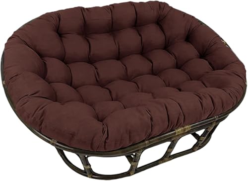 Cojín de silla para colgar hamaca de huevo, almohadilla gruesa impermeable con lazos, ideal para uso al aire libre en patio y jardín