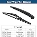 Rear Windshield Wiper Arm Blade Set for Nissan Rogue 2014-2023/Nissan Pathfinder 2013-2019/Nissan Rogue Sport 2017-2022 Back Window Wiper Arm Blade Replacement 28780-3JA0A