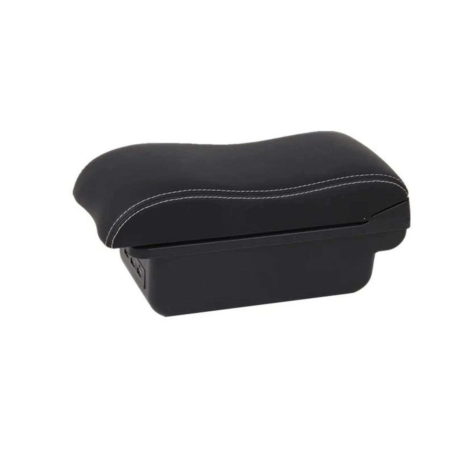 UMDJJU For Peugeot 207 Car Armrest Box Central Storage Interior Dedicated Retrofit Accessories Car Centre Console Armrest Box(B2 white line 3USB)