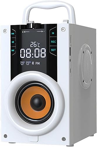 Karaoke Speakers, Wireless Bluetooth 3D Surround Sound, Built-in Three Speakers Independent Composite Diaphragm, Family K Song Speakers (Color : White)