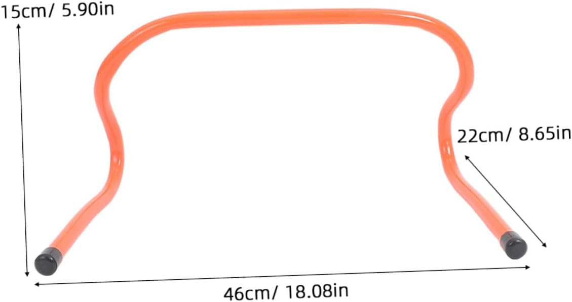 UKCOCO 4 Pcs Agility Hurdles Set, 15cm Plastic Speed Training Hurdles for Football Soccer Basketball, Lightweight Running Accessory for Youth Sports Conditioning and Agility Drills
