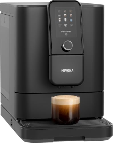 Nivona NIVO 8111 Kaffeevollautomat mit Milchschaum & Nitro Kaffee – Chilled Brew, OneTouch Cappuccino & Espresso, App-Steuerung via Bluetooth, RomaticaPlus Brüheinheit, Schwarz