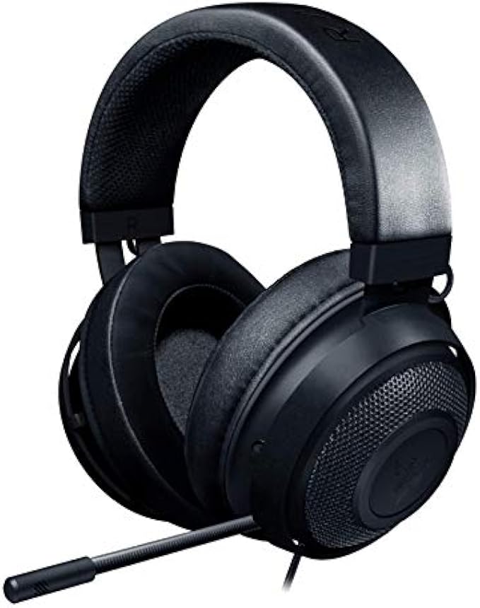 Razer Kraken Gaming Headset: Lightweight Aluminum Frame - Retractable Noise Isolating Microphone - For PC, PS4, PS5, Switch, Xbox One, Xbox Series X & S, Mobile - 3.5 mm Headphone Jack - Classic Black