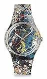 Swatch New Gent Unisex Casual Watch Polymer Transparent Quartz Water Resistant POLLOCK'S Alchemy