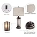 Set of 2 Farmhouse Lamps for Living Room, Rustic Vintage Bedroom Nightstand Table Lamp with 2 USB Charging Ports, Built-In Frosted Glass Night Light for End Table Entryway, 4 Bulbs Included (Bronze)