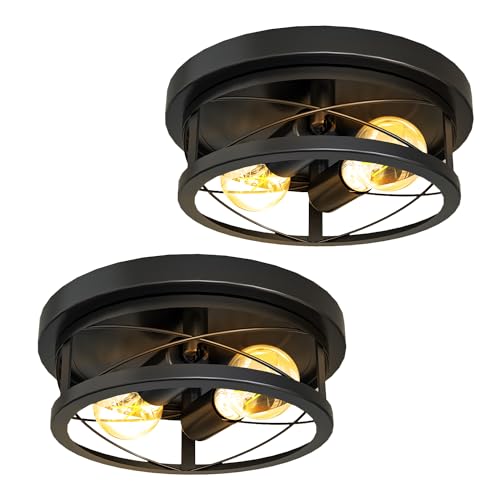 Sunco Farmhouse Ceiling Light Fixtures, Rustic Ceiling Light Fixture for Foyer, Bedroom, Hallway...