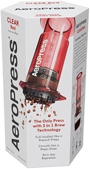 Nuevo paquete especial con cafetera Clear Red (rojo transparente) + 350 microfiltros5