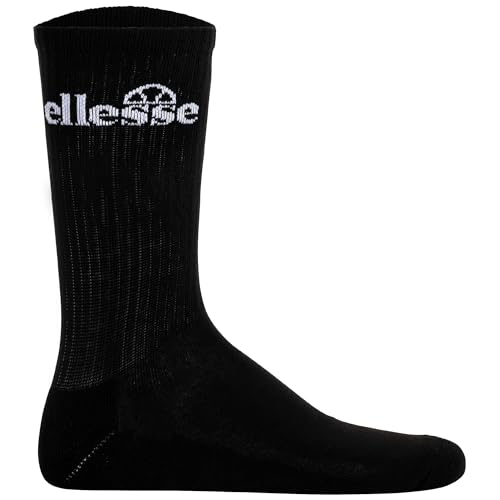 Ellesse Unisex Sports Socks 7 Pairs - Trego Sport Sock, Crew Socks, Tennis, Ribbed Cuffs, Logo2