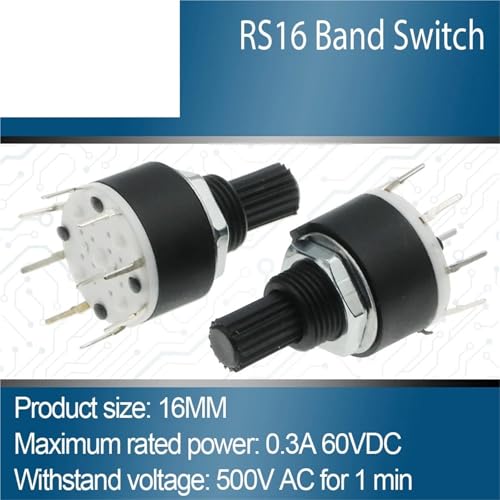 Interrupteur à bande rotatif SR16 axe fleur 15mm haute précision DC60V