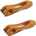 2 Pieces Wooden Musical Spoons Folk Percussion Instrument Natural Wood Musical Spoons Traditional Percussion Spoons Musical Folk Wooden Musical Instrument for Party Festival Holiday
