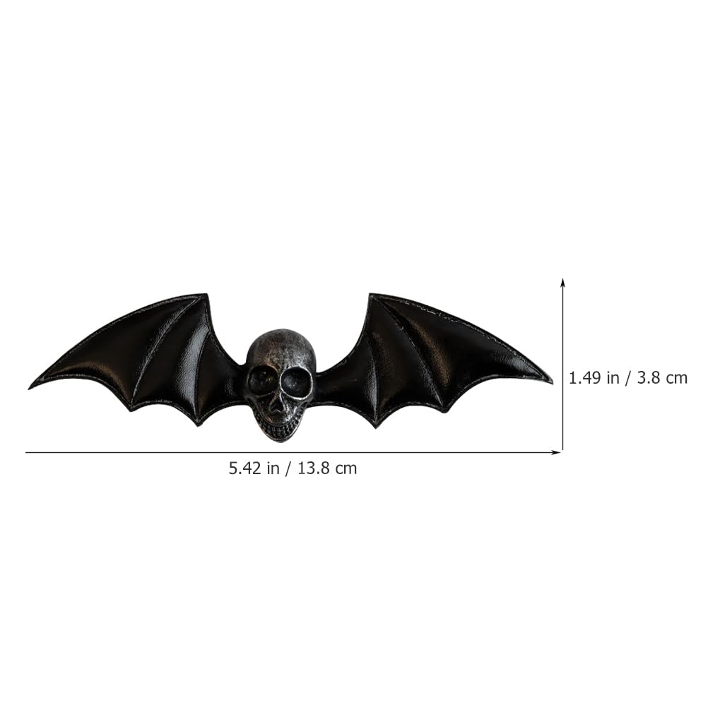 FRCOLOR Halloween Bat Claw Clip Goth Bat Wings Hair Clips Skull Barrettes Cosplay Accessories for Women and Girls - Image 2