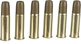 Evike Airguns - Spare Brass Shells for WinGun Dan Wesson Colt U Smith & Wesson 4.5mm (.177) Co2 Airgun Revolvers - Set of 6