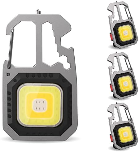 AT Mini portachiavi portatile torcia pannello solare Type-c LED ricaricabile 9 modalità COB portachiavi con luce di lavoro con luce magnetica