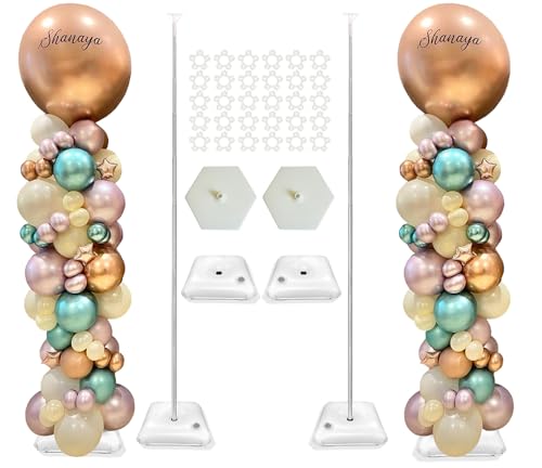 Columna de globos para fiestas y kit de soporte para bodas reutilizable modelo actualizado 2024