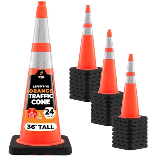 Image of Xpose Safety 36 Inch Orange Traffic Cones