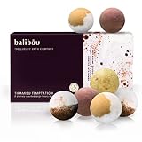 Badebomben Geschenkset 8 extra große in Kaffee und Vanilla Duft, Vegane Badekugeln in Designer-Geschenkbox, EU Qualität, Geschenk für Frau, Freundin, handgefertigte Sprudelnde Badebomben