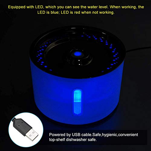 Fuente de Agua Automática para Gatos y Perros 2.4L miniatura 3