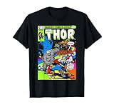 Marvel Thor Retro Comic Neon Poster Graphic T-Shirt