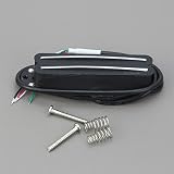 Oripure AlNiCo 5 Hot Wound Dual Blade Rail Przetworniki Single Coil Humbucker 10,6K Przetwornik na szyję do gitary elektrycznej Fender Strat/Squier, czarny