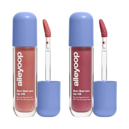 ALLEYOOP Sun Serum Lip Oil SPF 40 Duo – Tinted Lip Oil with SPF in Hazy & Daylight for Hydration, Shine & Sun Protection image 2