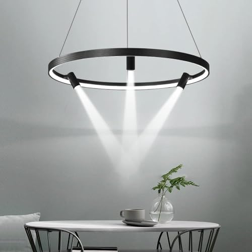 Lampe suspendue LED réglable pour éclairer la table du salon