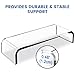 Halter Acrylic Monitor Stand Riser - Computer Desk Shelf Organizer for Laptop, iMac, Printers, Keyboard & Screens Up to 24
