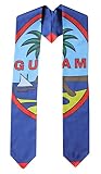 Graduation Country Flag Stole Sash Scarf Graduate Pride (Guam)