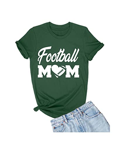 Go All Out XXX-Large Forest Green Adult Football Mom T-Shirt