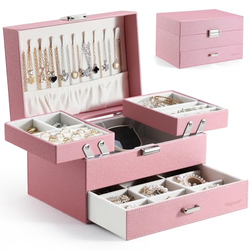 Dajasan Jewelry Organizer Box, Large Jewelry Boxes for Women Girls,