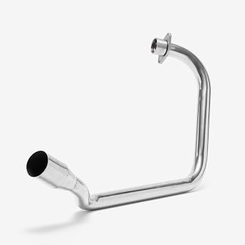 Lextek Stainless Steel Polished AC1 350mm Exhaust System compatible with Honda CB125F/GLR125 (15-19)