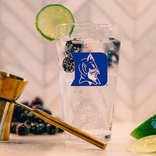 Image of Logo Brands NCAA 16 oz Pint Glass - Durable Glass With Bold Team Color- Chip-Resistant Rim Drinkware For Fans, Tailgates, Home Bars & Everyday Use
