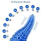 Shkanla Tentakel Dildo Vibrator mit 10 Vibrationsmodi, Realistischer Silikon Analdildo mit Saugnäpfen, Monster Fantasy Vibratoren Großes Buttplug, Prostata stimulation Sex Spielzeug für Frau Männer
