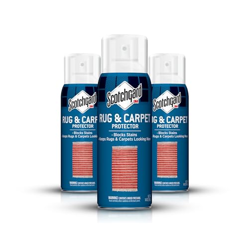 Scotchgard Rug & Carpet Protector Spray, 14 oz (Pack of 3) – Blocks Stains & Resists Soiling, Fabric Stain Protector for Carpets & Rugs, Easy Cleanup, Ideal for High-Traffic Areas
