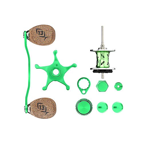 13 FISHING Green Machine Lime/Silver Reel Component Kit (TSKIT-7)